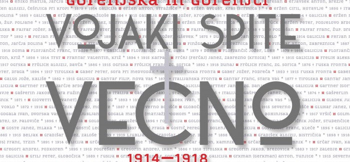 (Slovenski) Katalog razstave Mirno vojaki spite večno spanje