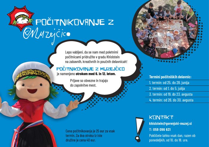 Počitniške delavnice z Muzejčico