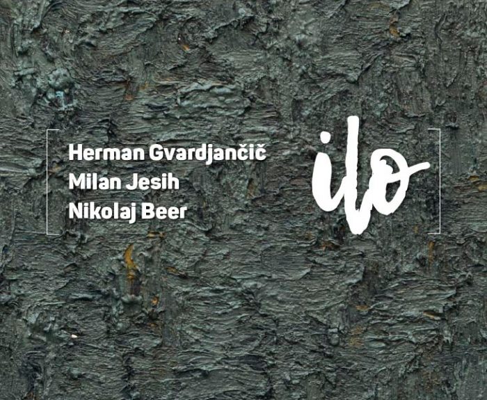 Odprtje razstave Ilo; Herman Gvardjančič, Milan Jesih in Nikolaj Beer
